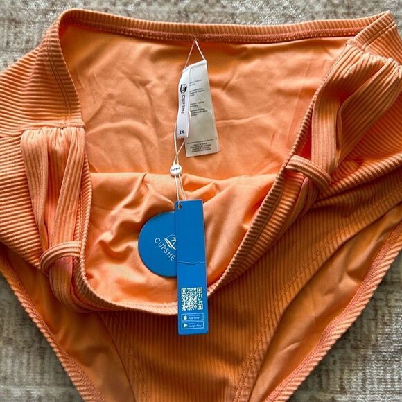 Cupshe Size 2X Light Orange Bikini Bottom NWT - Picture 4 of 4